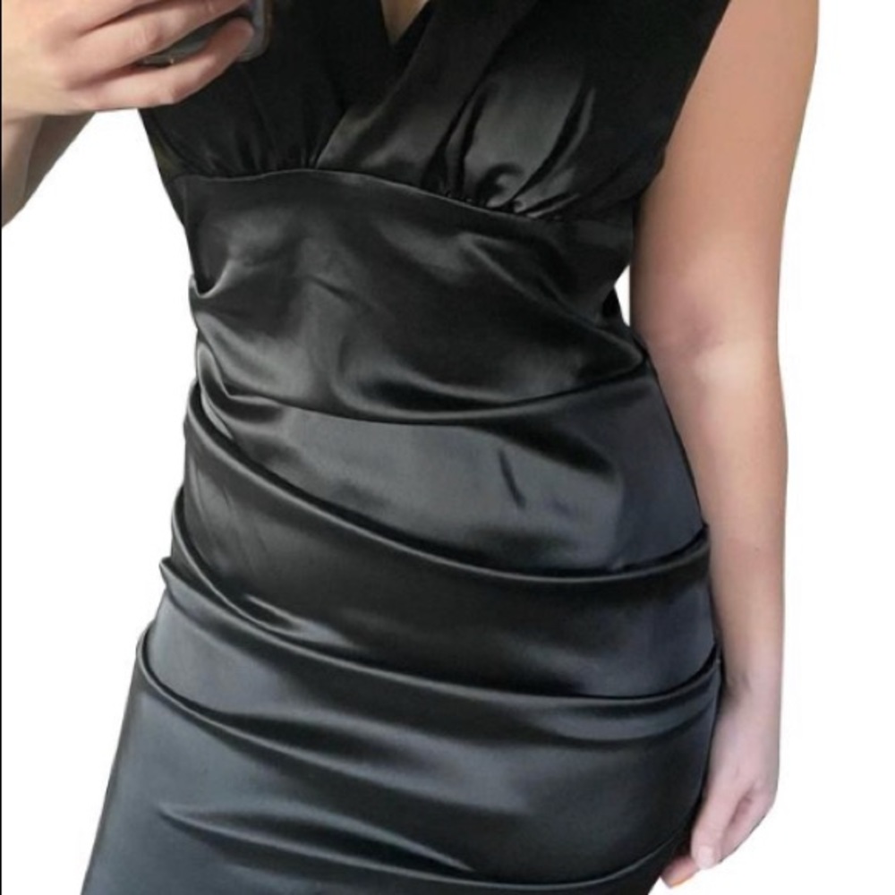 Silk black dress